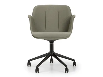 HIVE - Swivel trestle-based fabric office chair with castors by True Design - view 2